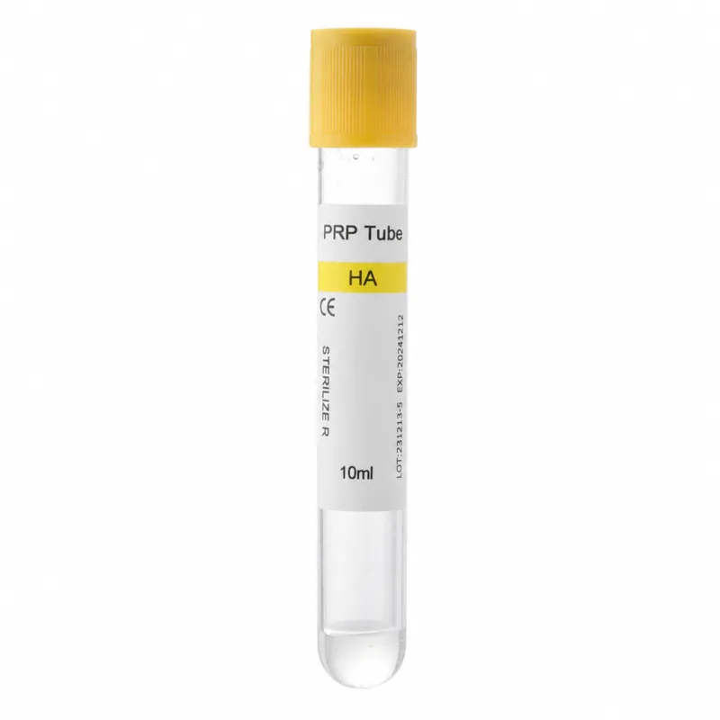 Hyaluronic Acid (HA) PRP Tubes for Facial Aesthetics
